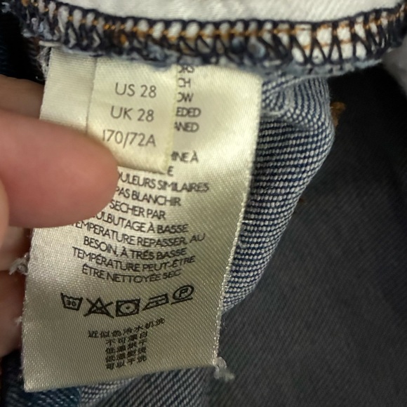 Anthropologie Pilcro High Rise Cigarette Slim Straight Raw Hem Jeans Size 28 - Picture 15 of 16